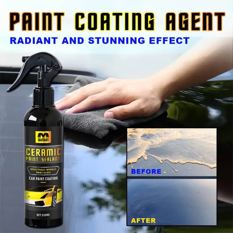 1pc Ultimate Shield Ceramic Coating for Cars Advanced Hydrophobic Formula Enhanced Shine Super Prote
