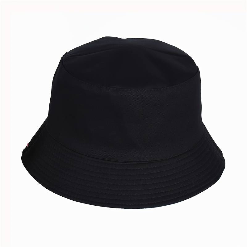 1pc Chic Fake Taxi Print Bucket Hat for Women High-Quality Cotton Blend Sun Protection Non-Stre