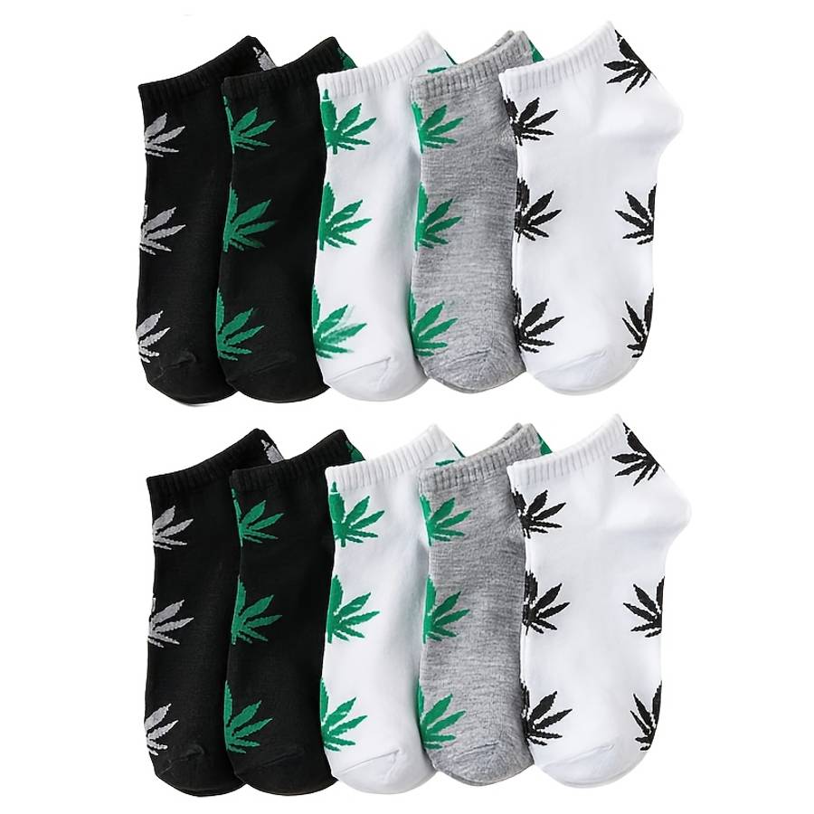 10 Pairs Of Mixed Colors One Size High Elastic Socks
