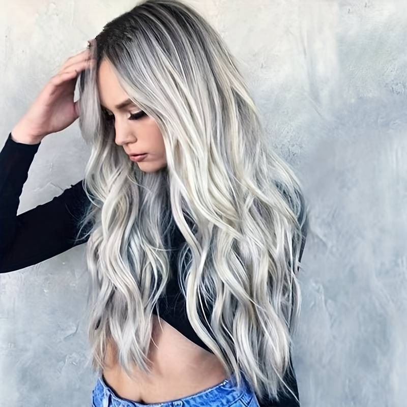 1Pc Mixed Color 60.96cm Fashion Design Wig