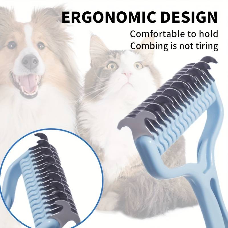 1pc Pink Size S 11Add6 Teeth Pet Comb