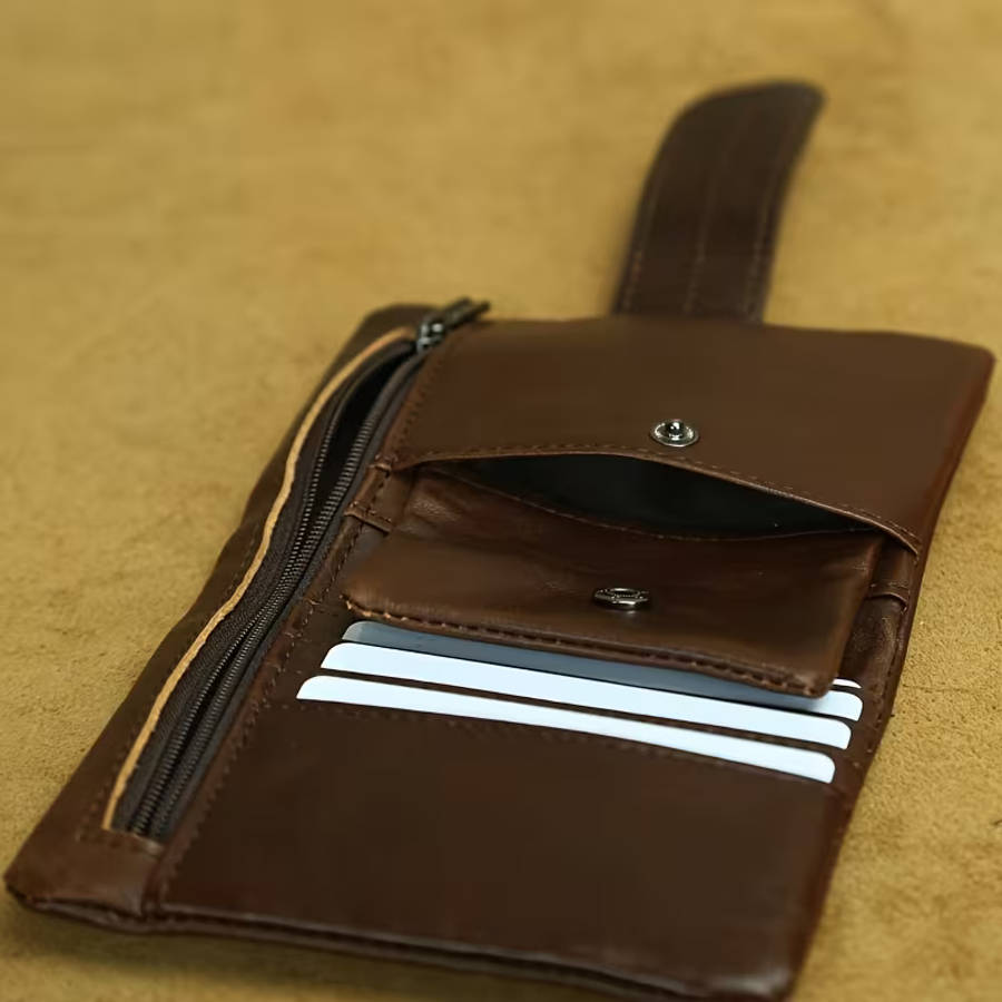 Genuine Top Grain Brown Leather Wallet