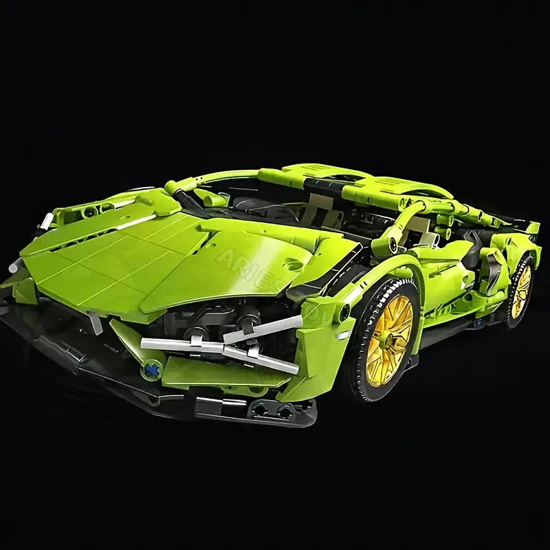 3920 Piece Sports Car Assembly Set, Complex ABS Model