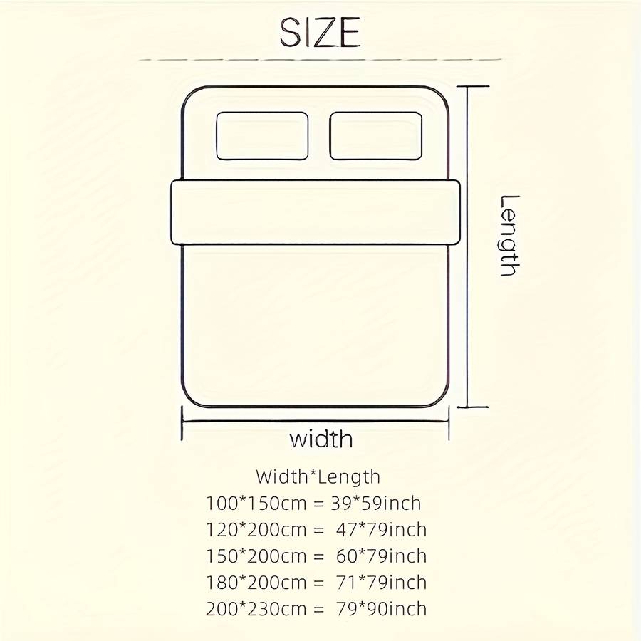 1ps Blanket Color Taro Purple size 150x200cm