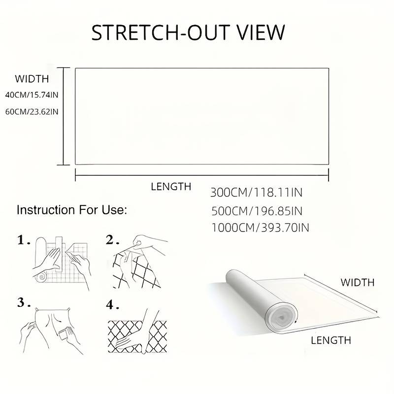 1PC Wall StickersCloud Gray10M Long60CM Wide