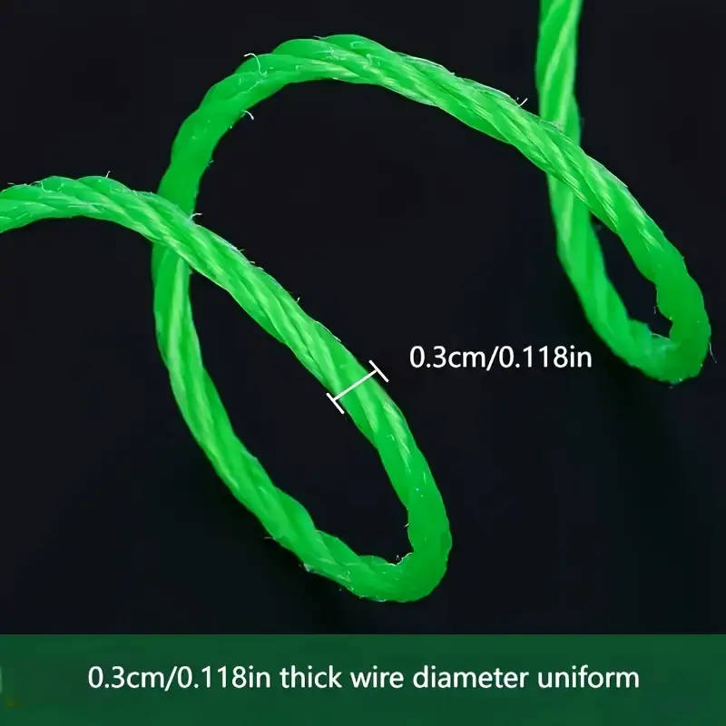 1 Roll Of Durable Plastic Rope Green