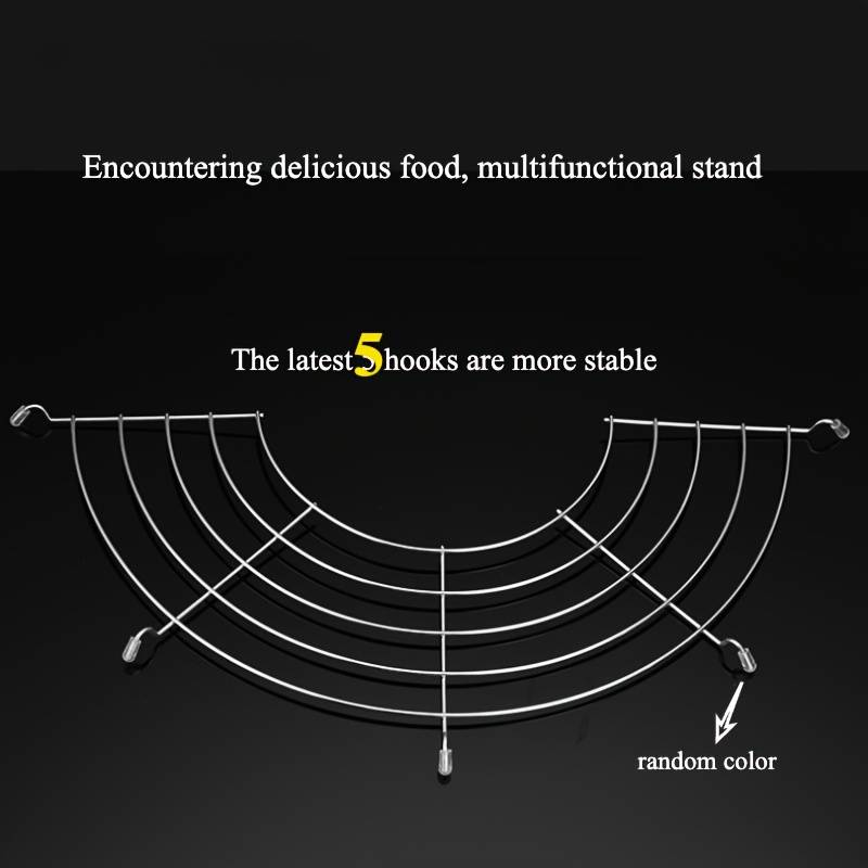 1pc Durable 304 Stainless Steel Kitchen Rack Ideal for Grilling Frying Steaming   Easy to Clea