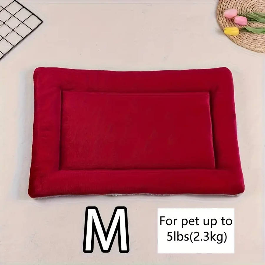 Plush Blue Pet Floor Mat