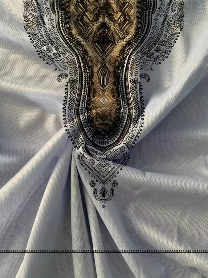 Men's Ethnic Totem T-Shirt - Soft, Breathable, Casual Crew Neck