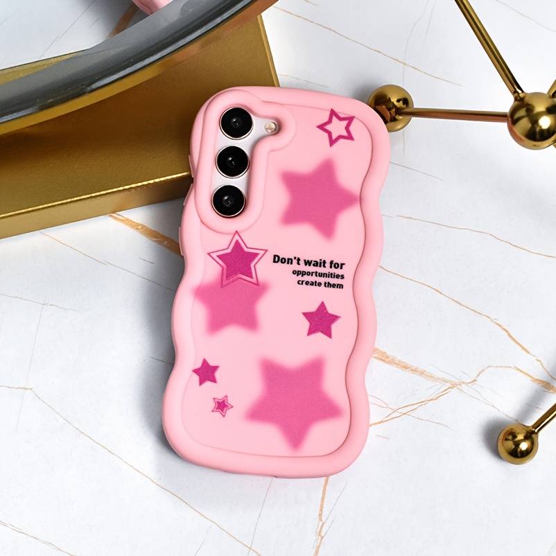 1Ps Pink Red Color For Samsung Galaxy A14 5G Phone Cases