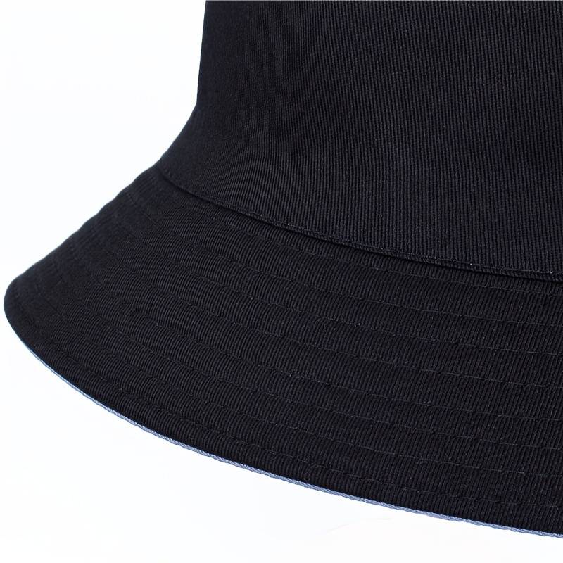1pc Chic Fake Taxi Print Bucket Hat for Women High-Quality Cotton Blend Sun Protection Non-Stre