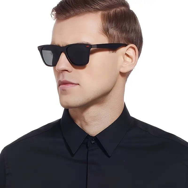 Classic Retro Square Glasses, Unisex Fashion
