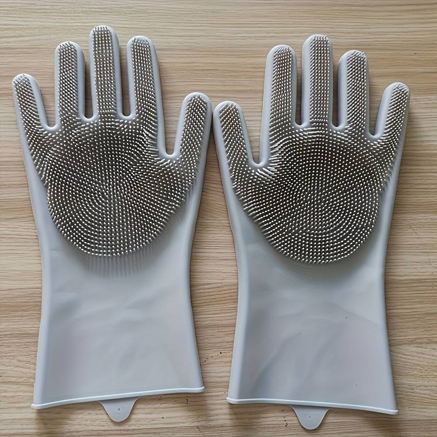 1 Pair Pink Household Cleaning Gloves