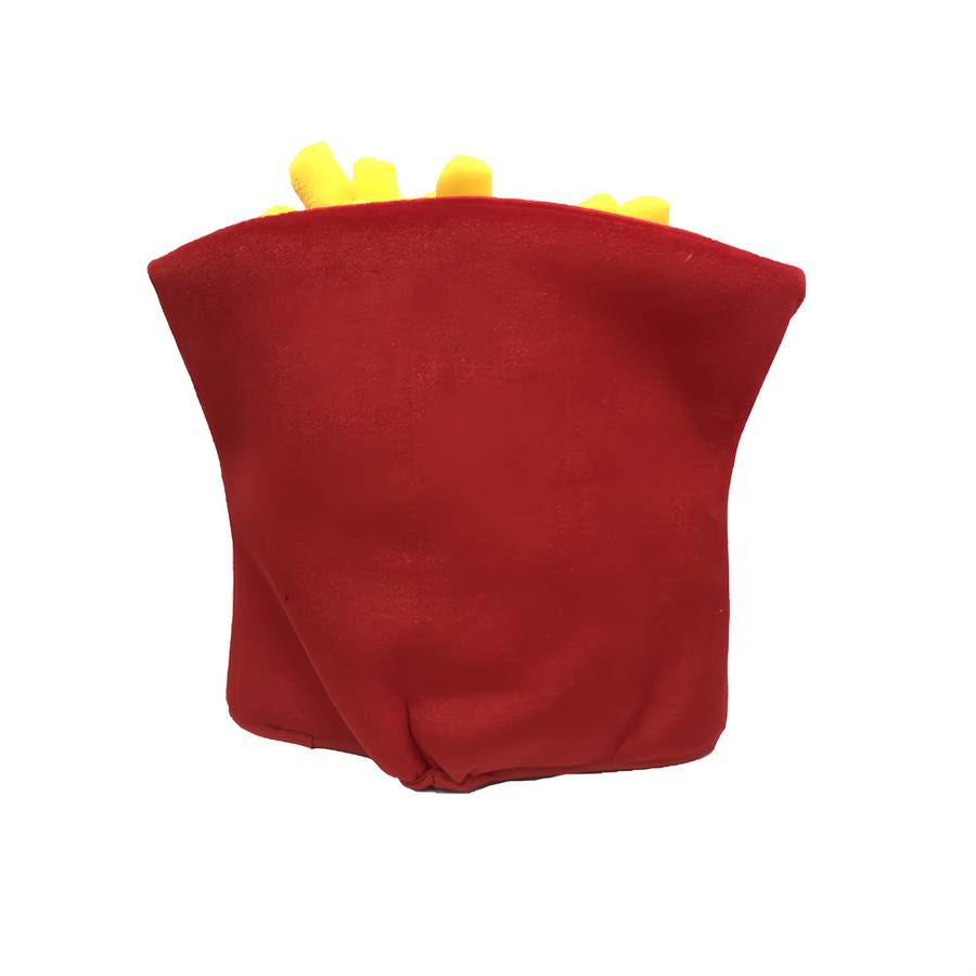 1pc Festive French Fry Hat Perfect for Parties Christmas Valentine's Day Gifts Machine Washa