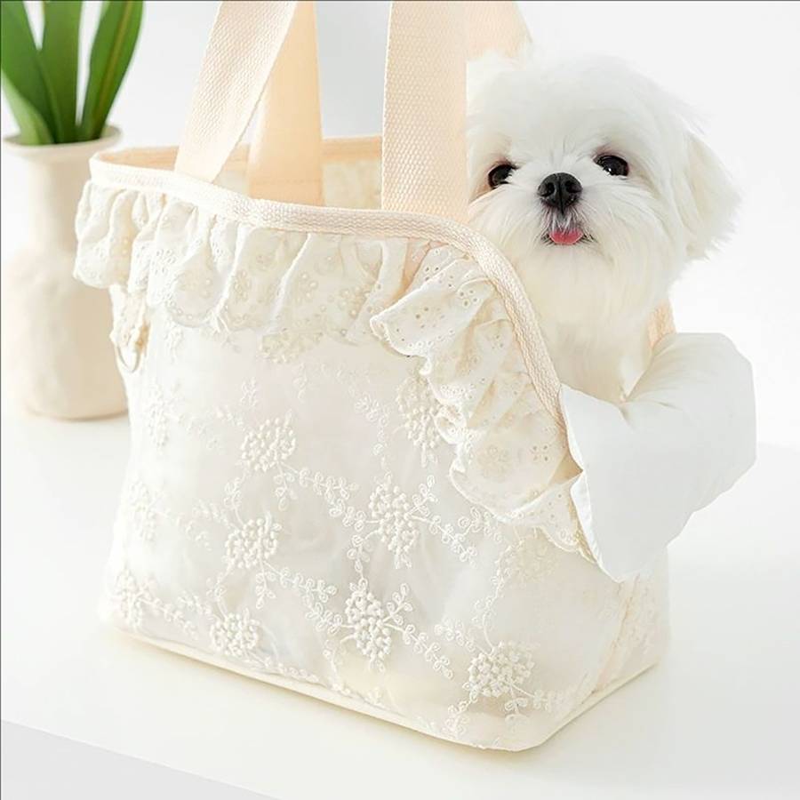 1pc Beigesize S 24*15*23cm Pet Bag