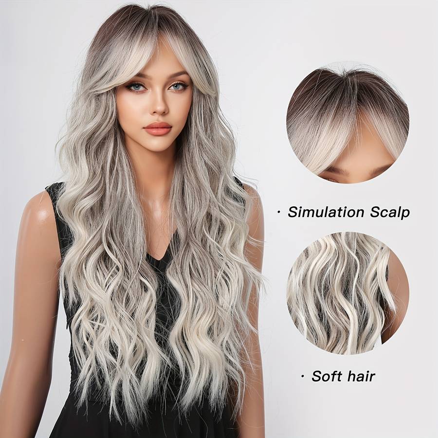 1Pc Mixed Color 66.04cm Fashion Design Wig