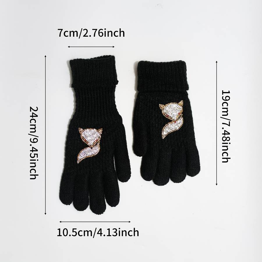1 Pair Owl Warm Gloves