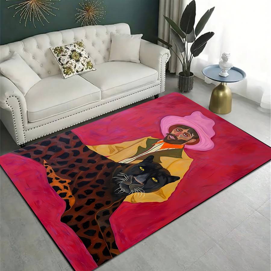1Pc Polychrome 120x160cm Floor Mat