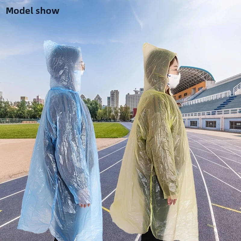 10pcs Unisex Disposable Raincoats