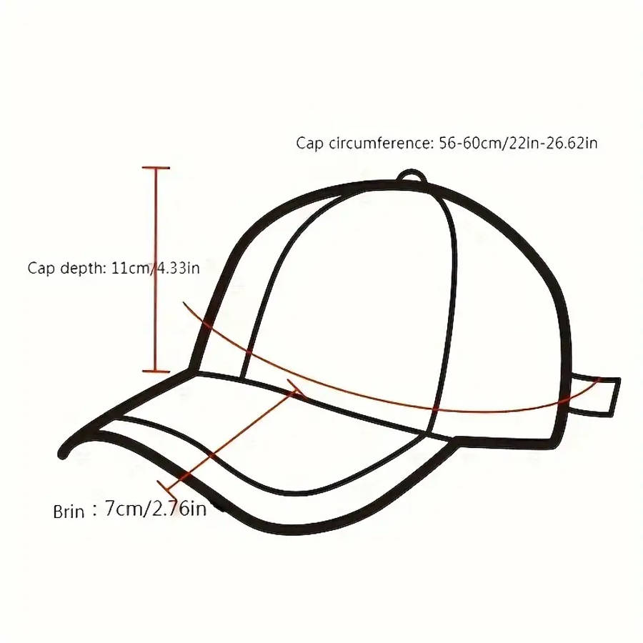 1pc Holiday-Themed Polyester Baseball Caps with Sun Protection Adjustable Fashionable Stripe Craftsm