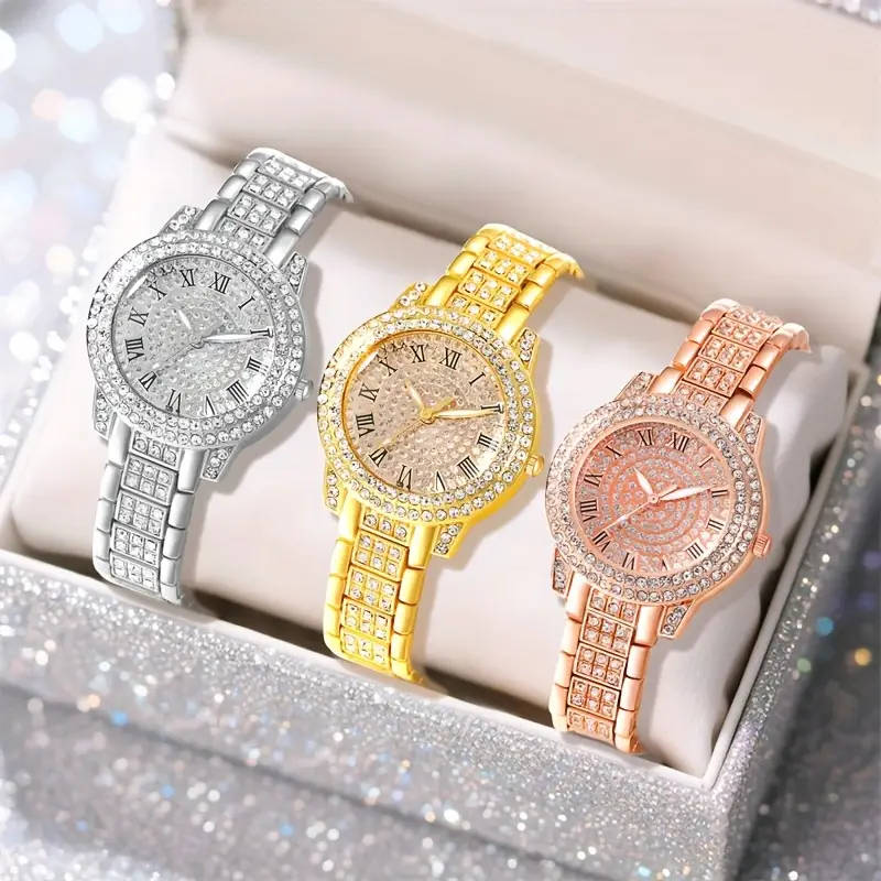 1 x Luxury Starry Night Women's Roman Numeral Watch