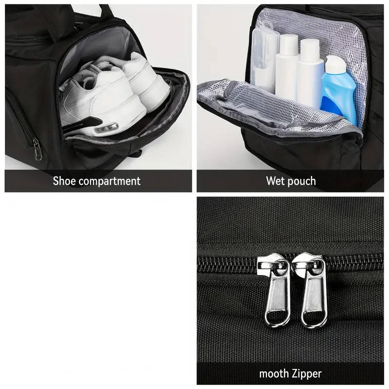 Large Capacity Gym Bag Waterproof Short-distance Travel Bag Dry And Wet Separation Bag Suitable
