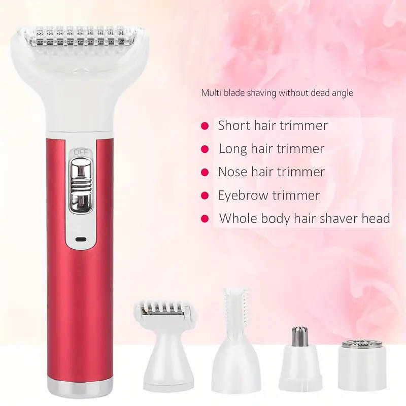 Alanes Painless 5 in 1 USB Rechargeable Electric Shaver Hair Remover