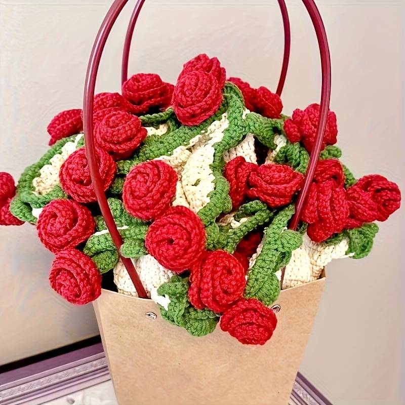 1ps Blanket Size Rose Bouquet Blanket  110Cm  52 Roses