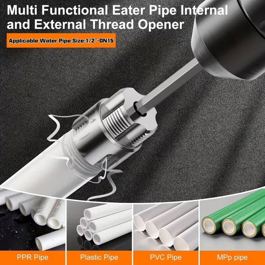 3pcs Pipe Cutter and Water Pipe Thread Repair Tool Set
