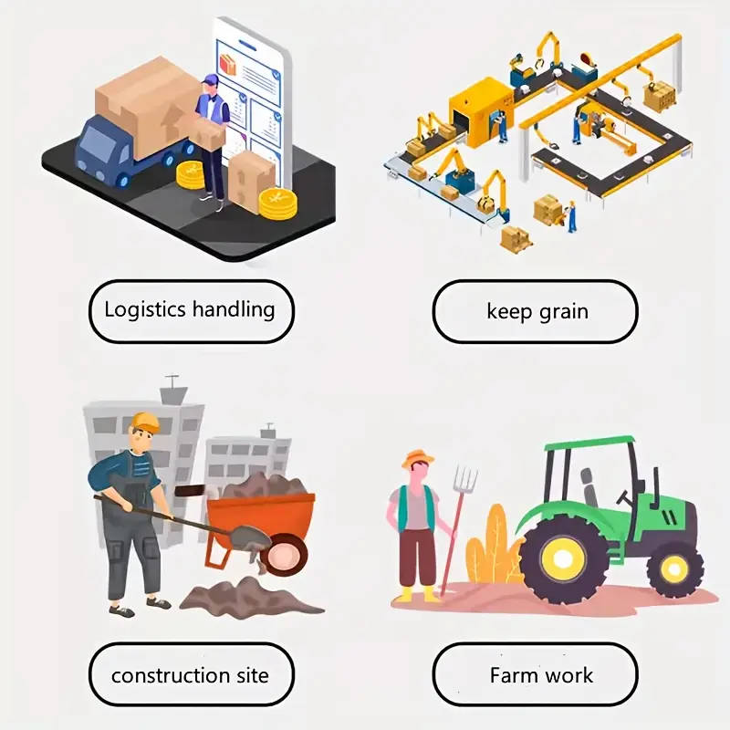 12 Pack of Heavy Duty Work Gloves