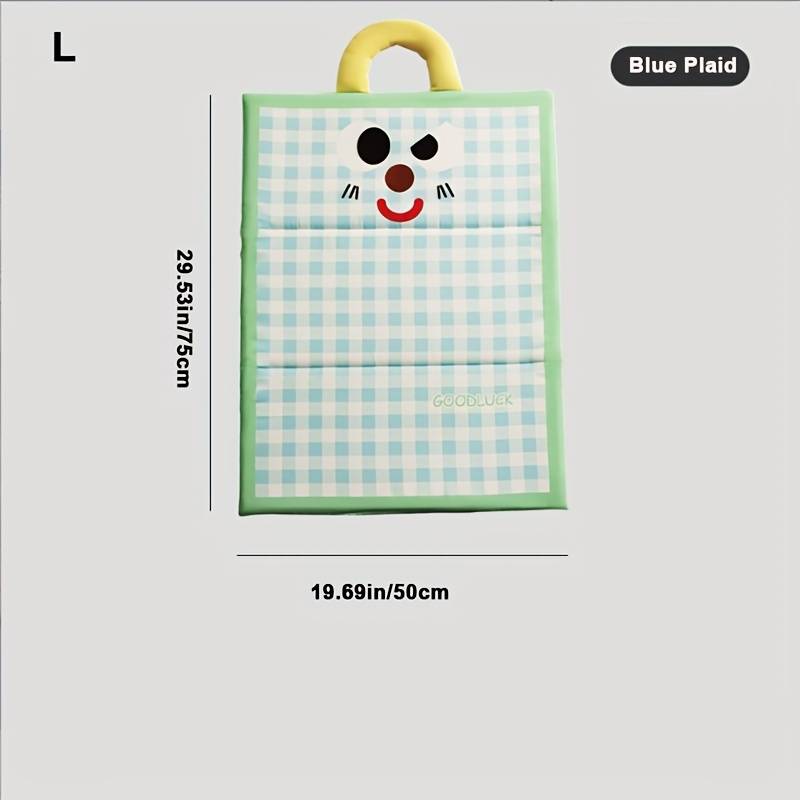 1piece Pink Plaid Cooling Pad