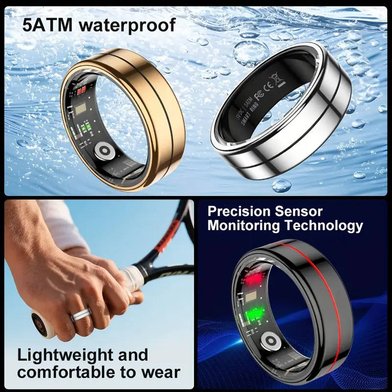 Men's Smart Ring - Fitness and Health Tracker