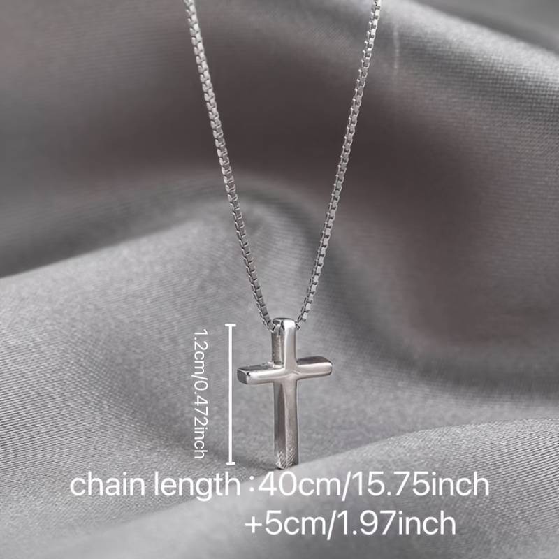 1 Piece Cross necklace stainless steel Jesus Theme Pendant