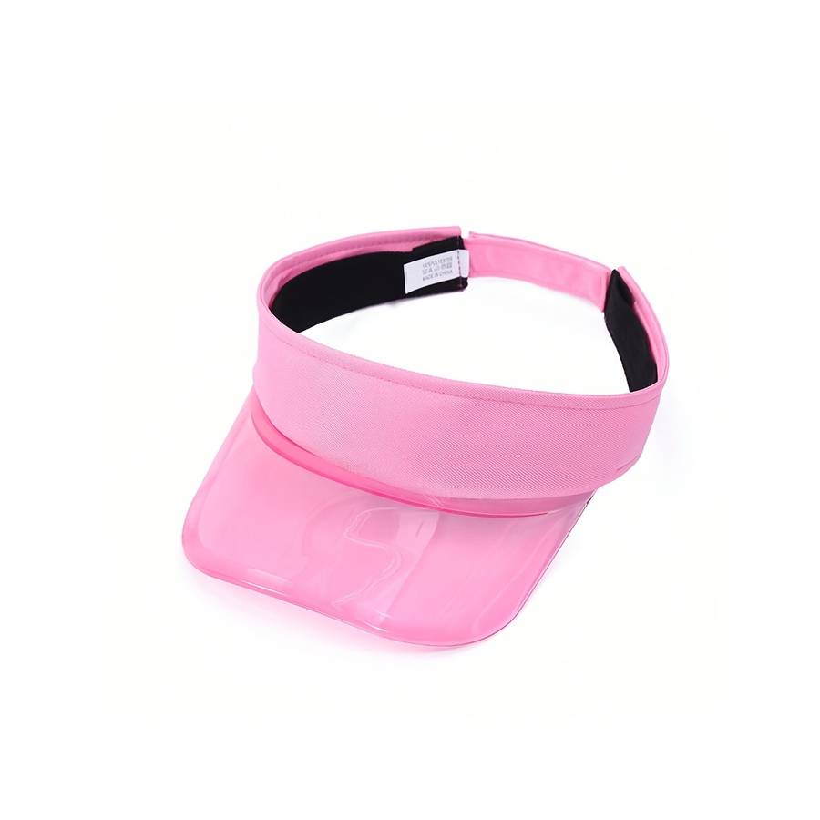 Y2K Style Clear Brim Bucket Hat Lightweight Polyester Adjustable Strap Ideal