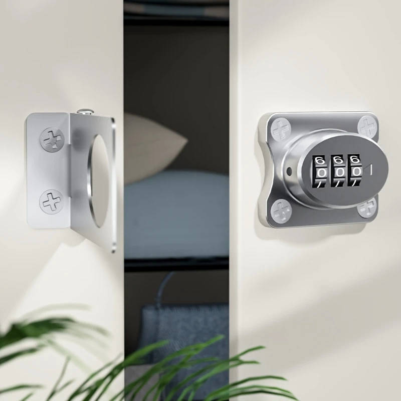 1Pc Cabinet Doors Combination Locks Shoe Cabinets Drawer Cabinets File Cabinets Iron Cabinets