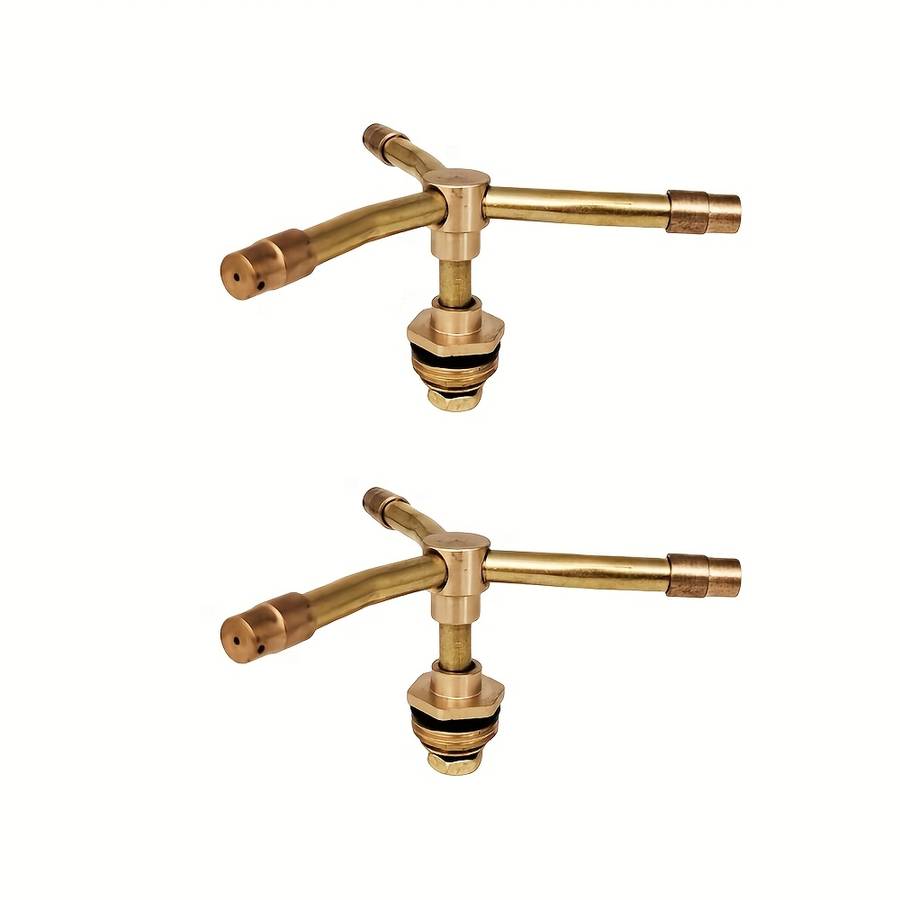 1Pc 2 Arms Whirling Sprinkler Automatic Rotary Brass Sprayer