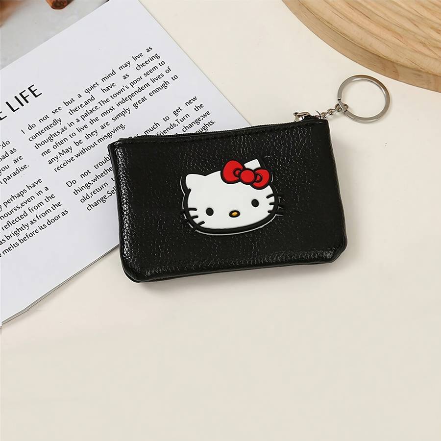 1pc Sanrio Hello Kitty Kuromi Cute Cartoon Coin Purse Compact Zippered Wallet for Coins Li