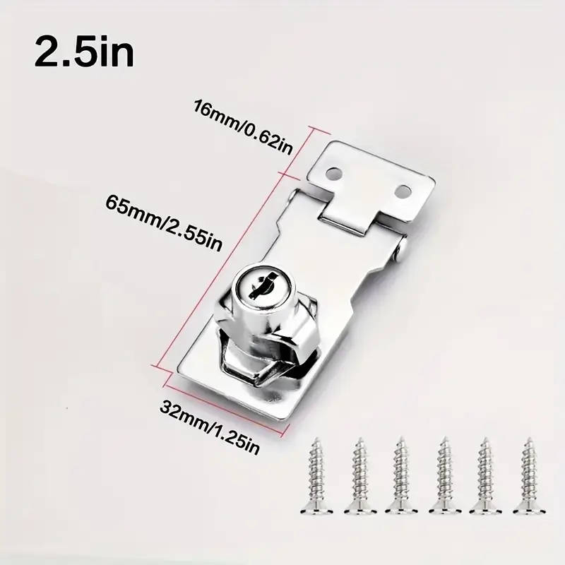 1 Metal Security Lock With Anti-Theft Cylinder