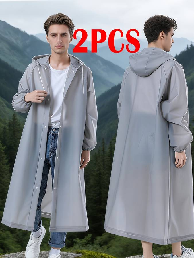 Raincoat Grey Size Asian Onesize
