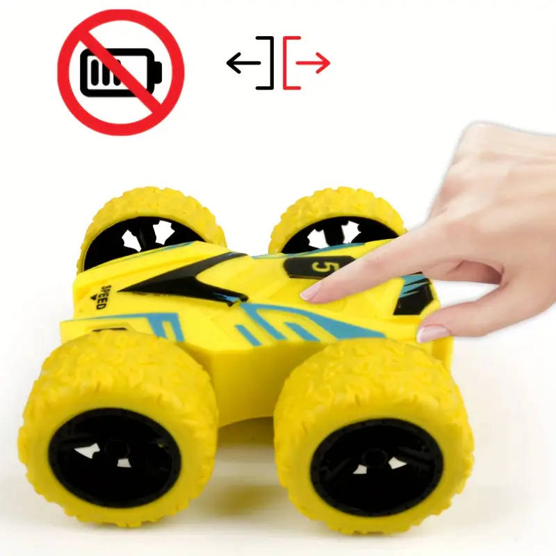 Dual Sided Car, Stunt Off-Road Mini Model, Color: Yellow