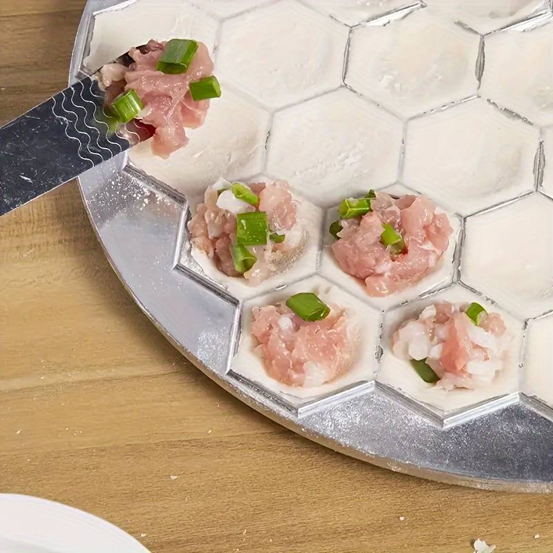 1pc Easy-to-Use Aluminum Dumpling Maker 37-Hole Ravioli Press for DIY Dough Pastry Perfect for
