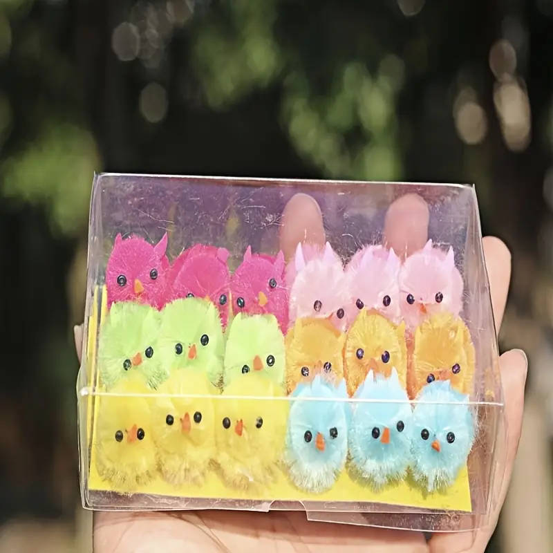 18-Piece Assorted Mini Easter Chick Decorations