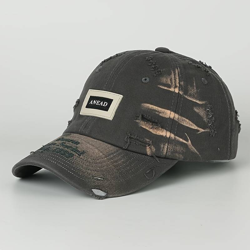 1pc New Hard Top Large Head Circumference Letter Baseball Cap Women's Casual Spring and Summer Kore