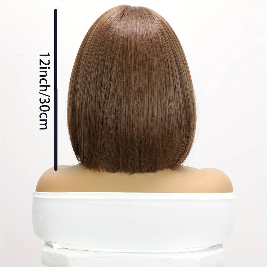 1Pc Dark Brown Fashion Design Wig