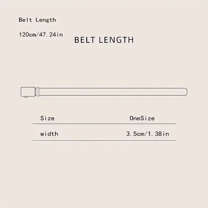 Men's Casual Outdoor Belt With Dial Design Yellow