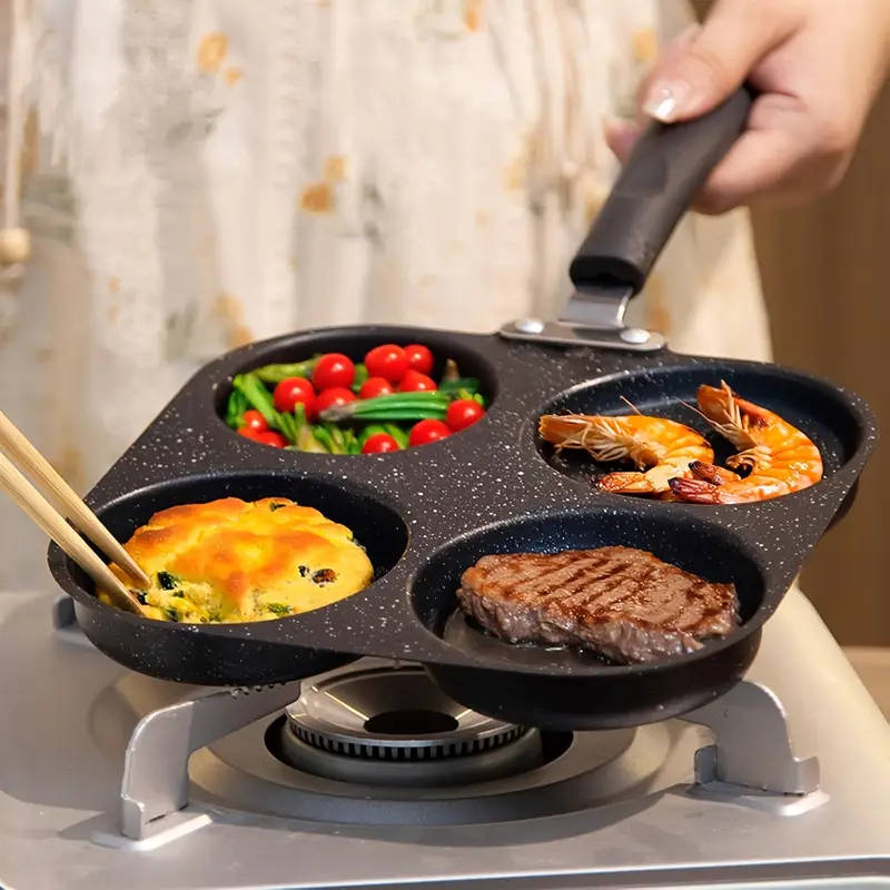 One Pot Four Cup Round Frying Pan Non Stick