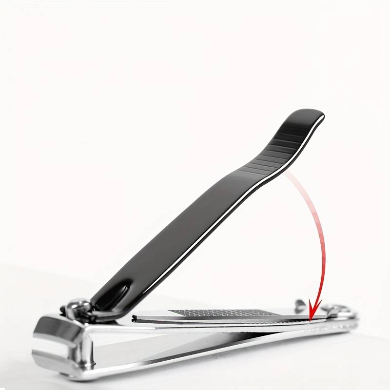 1pc ODORless High-Carbon Steel Nail Clippers with Nail File Modern Black  Golden OKAY I HAV