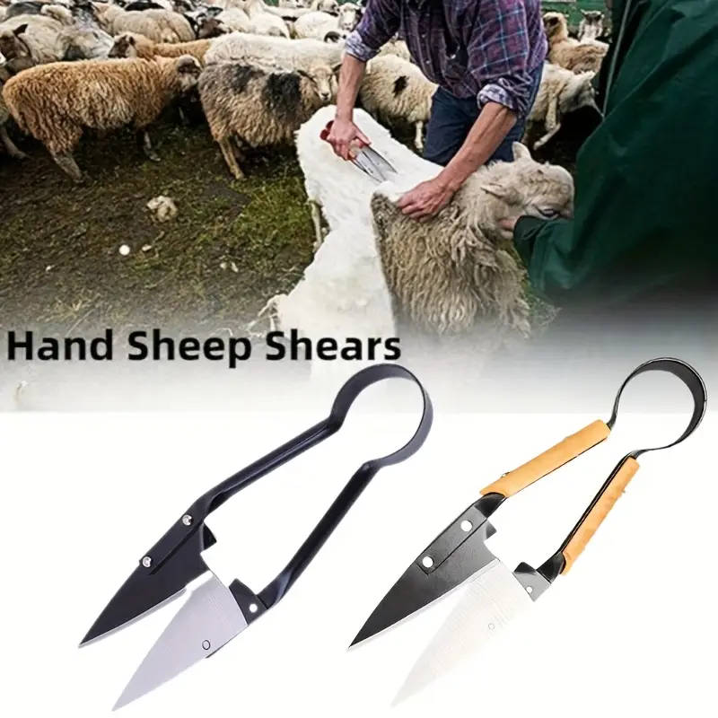 Professional High Carbon Steel Wool Shears With Wooden Handles