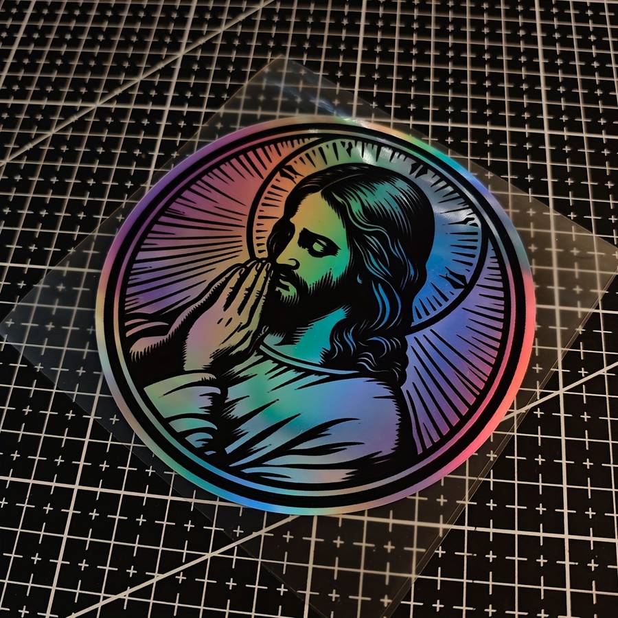 1pc Jesus Christian Themed Stickers