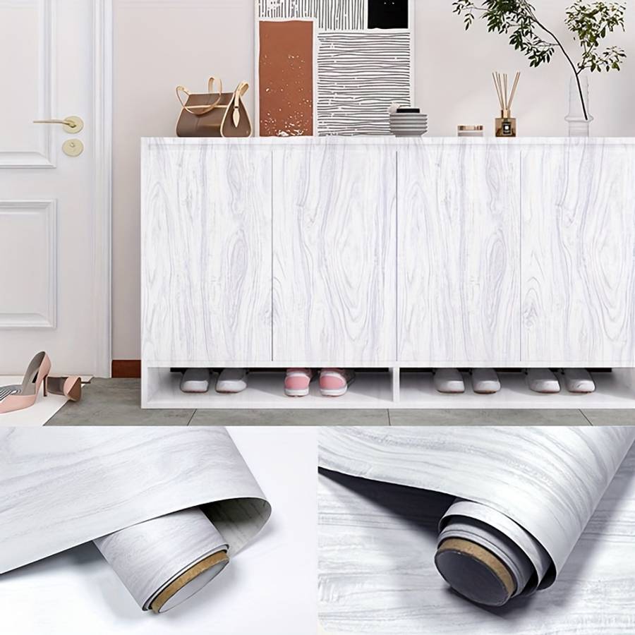 1PC Wall StickersGray Oak23.62X393.7in  60X1000.02cm